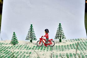 Модель на тему: 'Велотранспорт'. Игра 'Лего'(LEGO)