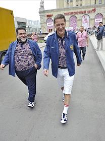 Презентация дизайна парадной и официальной спортивной формы, которая станет визитной карточкой российских Олимпийцев на Играх XXX Олимпиады 2012 года в г. Лондон, в Олимпийском Экипировочном центре