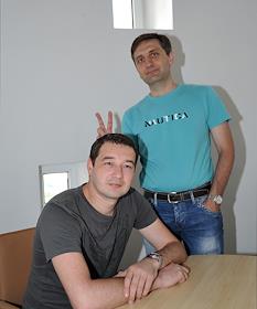 Соучредители 'Moneymatika' IT директор Григорий Овсепян и маркетинг директор Тимур Джуманиязов