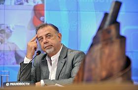 Мультимедийная п/к 'Какой будет Большая Москва?' в РИА 'Новости'. Участвуют: президент Союза архитекторов России Андрей Боков; известный российский архитектор Андрей Чернихов.
