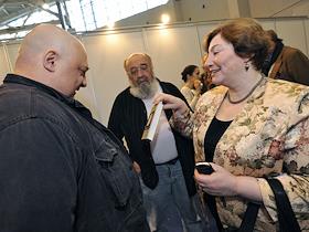 Встреча финалистов Национальной литературной премии 'Большая книга' с читателями - посетителями XXV Московской международной книжной выставки-ярмарки, на ВВЦ