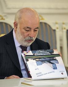 Встреча председателя правительства России Д.А.Медведева с членами международного попечительского совета и координационного совета Московской школы управления 'Сколково'