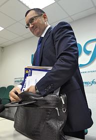 П/к министра сельского хозяйства РФ Николая Федорова на тему: 'Предварительные итоги уборки урожая 2012 года. В преддверии открытия Всероссийской агропромышленной выставки 'Золотая осень-2012', в  'Интерфакс'.
