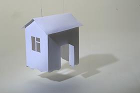 Обложка для журнала 'Деньги'. Бумажный домик