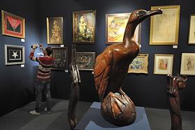 Открытие XXXIII Российского антикварного салона, в 
Центральном Доме Художника.
