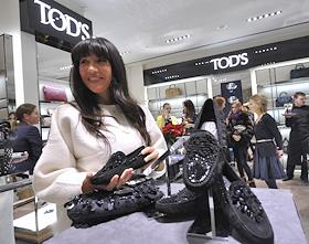 Коктейль по случаю презентации Рождественской коллекции аксессуаров TOD’S и лимитированной линии сумок D-bag – 4 модели, которые созданы специально для России, в ЦУМ