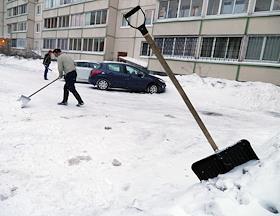Последствия снегопада в Москве