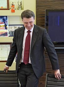 Президент Вещательной корпорации 'ПрофМедиа' Юрий Костин во время интервью