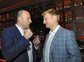 Закрытый ужин, организованный совладелецем Совкомбанка Дмитрием Хотимским с обсуждением новой книги 'Наживемся на кризисе капитализма, в Buddha Bar