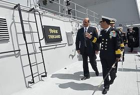 Прибалтийский судостроительный завод 'Янтарь' в Калининграде передал ВМС Индии фрегат 'Триканд', завершив тем самым выполнениезаказа на строительство серии из трех кораблей проекта 11356 для этой страны в соответствии с контрактом, заключенным Россией в 2005 году.

