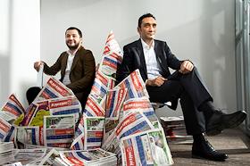 Ахмет Озер, генеральный директор 'Пронто-Москва',
Эльбрус Гасанов, директор Irr.ru в офисе компании