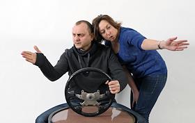 Сотрудники ИД Ольга Мордюшенко и Денис Арланцев в студии