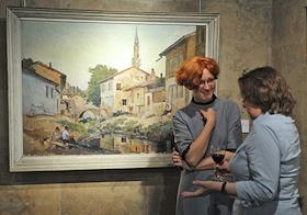 Пресс-показ предаукционнной выставки 'Крымский пейзаж' аукционного дома MacDougall's