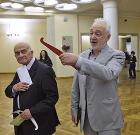 Сбор гостей, перед концертом 'Русское искусство параллельные миры' в рамках фестиваля 'Черешневый лес' в концертном зале им.Чайковского