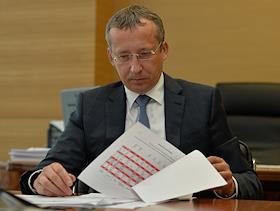 Председатель Правления ОАО АКБ 'Росбанк' Дмитрий Олюнин во время интервью