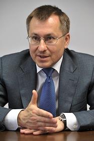 Глава Санкт-Петербургской международной товарно-сырьевой биржи Алексей Рыбников, во время интервью