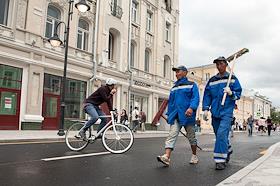 Пятницкая улица после ремонта и реконструкции