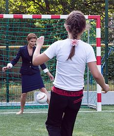 Супруга президента Украины Петра Порошенко Марина во время посещения Харьковского областного центра социально-психологической реабилитации детей.
