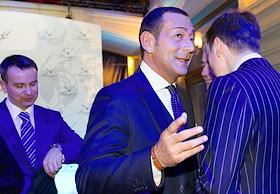 Торжественный коктейль по случаю открытия выставки часов 'Великие изобретения Бреге', в Главном универсальном магазине (ГУМ)