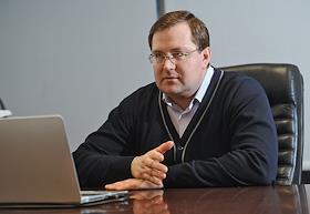 Директор компании 'Швабе-Москва' Иван Ожгихин во время интервью