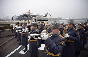 Церемония открытия многофункционального причального комплекса с вертолетной площадкой на Фрунзенской набережной