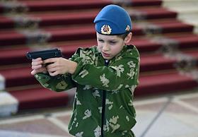 III съезд ДОСААФ России в Центральном академическом театре Российской Армии. Участники: министр обороны РФ Сергей Шойгу, заместитель министра обороны Николай Панков