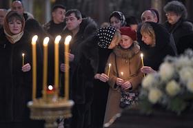 Отпевание оперной певицы Елены Образцовой в Храме Христа Спасителя