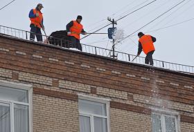 Работа коммунальных служб Москвы