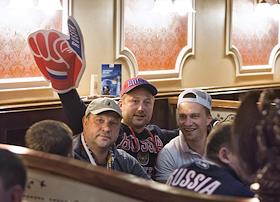 Болельщики сборной России по хоккею