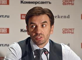 Министр России по связям с Открытым правительством Михаил Абызов в Академии журналистики 'Коммерсантъ'