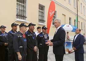 Мэр Москвы Сергей Собянин во время церемонии открытия улицы Большая Ордынка, на которой были завершены работы по комплексному благоустройству
