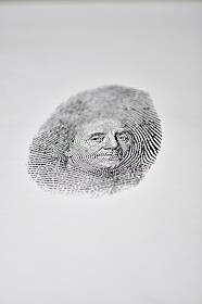 Обложка для журнала 'Деньги'. Портрет Бенджамина Франклина со стодолларовой купюры.
