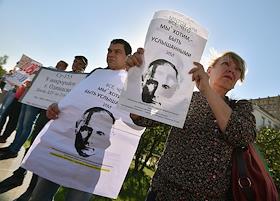 Митинг пайщиков и дольщиков СУ-155, на Суворовской площади