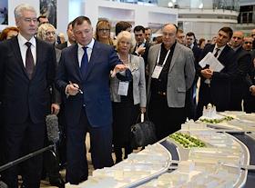 Открытие Московского урбанистического форума, с участием мэра Москвы Сергея Собянина, в ЦВЗ Манеж