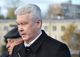 Мэр Москвы Сергей Собянин осматривает реконструкцию Коптевского путепровода