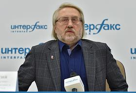 П/к руководителя Федерального научно-методического центра по профилактике и борьбе со СПИДом Вадима Покровского на тему: 'ВИЧ/СПИД в Росии. Удасться ли переломить ситуацию?', в центральном офисе агентства 'Интерфакс'