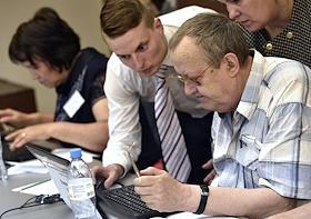 Чемпионат по компьютерному многоборью среди граждан старшего поколения, в гостинице 'Измайлово'