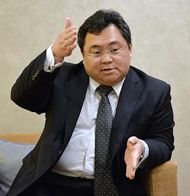 Руководитель компании LeEco в РФ, СНГ и Восточной Европе Виктор Сюй во время интервью