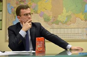 Генеральный директор компании 'Ив Роше Восток' Маттье Гомар во время интервью