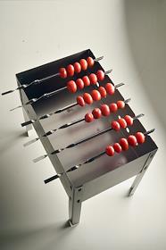 Обложка журнала 'Деньги'. Мангал. Шампура с помидорами