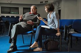 Портрет для рубрики 'Прогулка с математиком', академика РАН, института им. А.В.Стеклова Новикова Сергея Петровича