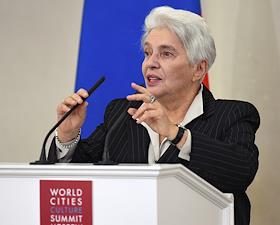 Торжественная церемония открытия V саммита Культурного форума мировых городов в здании Мэрии