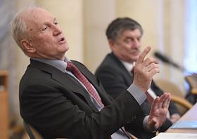 П/к, и.о. президента академии Валерия Козлова после первого заседания нового президиума РАН