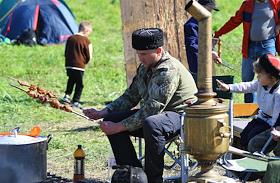 Казачьи национальные игры 'Георгиевские шермиции 2017' прошли на территории крепости Святой Анны возле станицы Старочеркасской